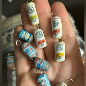 Adult beverages can clay charm